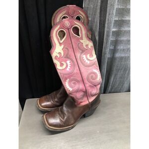 Tony Lama Boots Women's Sz 7 B Buckaroo Madera RR2013L Tall